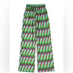 NWT Zara Geometric Print Pants SIZE Large